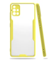 Durukar® Samsung Galaxy A71 Kılıf Platin Silikon - Sarı