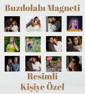 Kişiye Özel 6x6 Foto Buzdolabı Magneti 9 adet Sevgililer-Arkadaş-Doğum