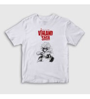 Presmono Unisex Çocuk Beyaz Poster Thorfinn Anime Vinland Saga T-Shirt 471789tt