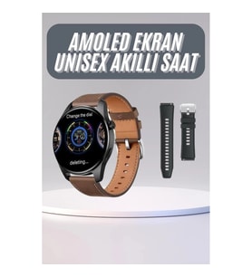 Mey İthalat® Yuvarlak Kasa 46mm Akıllı Saat Android Ve IOS Uyumlu Uyku ve Sağlık Takibi