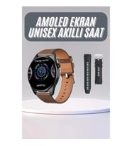 Mey İthalat® Yuvarlak Kasa 46mm Akıllı Saat Android Ve IOS Uyumlu Uyku ve Sağlık Takibi