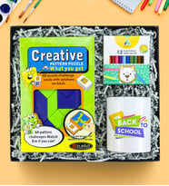 Creative Pattern Puzzle & Kalemlik & Adel Kuru Boya Hediye Seti