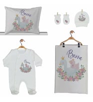 Pia Baby Gl 2203 İsme Özel Beşli Tulum Set