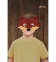 Kırmızı Başlıklı Kız KURT MASKE 6'lı Doğum Günü * (kalın kağıt)