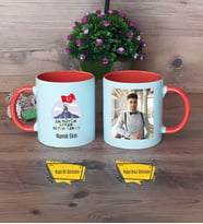 Askere Hediye Kupa Bardak Turuncu Fotoğraflı