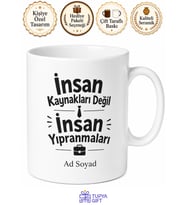 İnsan Kaynakları Değil İnsan Yıpranmaları Esprili Kupa Bardak Hediye