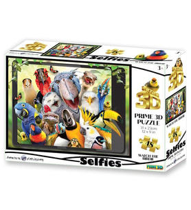 Prime 3D - Sevimli Kuşlar Selfie 48 Parça Puzzle 20552