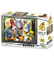 Prime 3D - Sevimli Kuşlar Selfie 48 Parça Puzzle 20552
