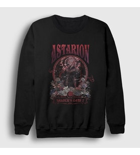 Presmono Unisex Siyah Astarion Vampire Oyun Baldur's Gate Sweatshirt 495741tt