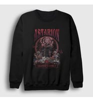 Presmono Unisex Siyah Astarion Vampire Oyun Baldur's Gate Sweatshirt 495741tt