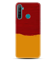 Realme 5i 5 Pro 6i 7 Pro 8 Kılıf Desemli Silikon Sarı Kırmızı Boya 1708