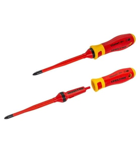 İzeltaş 1000V İzoleli Elektro Slim Düz Uçlu Tornavida 2,5X75 İzeltaş 14000005328