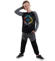 Let's Play Erkek Çocuk T-shirt Pantolon Takım (Siyah)
