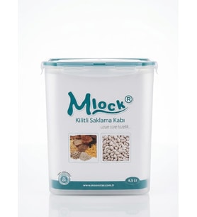 Moonstar Mlock Sızdırmaz Kilitli Saklama Kabı – 3D Yazıcı Filament Koruma ve Bakliyat Erzak Kutusu, Nem Geçirmez Mat Şeffaf Plastik Düzenleyici (BPA İçermez) (4500ml)