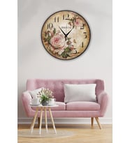 Bilge Retro Tasarımlı Duvar Saati 35 X 35 Cm (Baskılı)