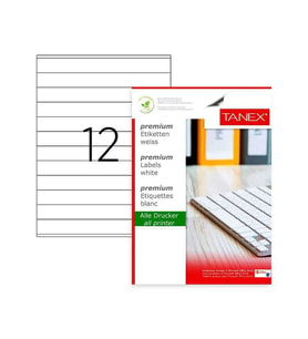 Tanex Laser Etiket Kod 2524 210mm x 24mm