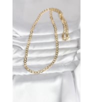 14K Gold Renk Kalın Zincir 60 cm Kadın Kolye (CM) (Standart)