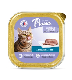 Plaisir Morina Balıklı Pate Kısırlaştırılmış ve Yetişkin Kedi Yaş Maması 100 Gr