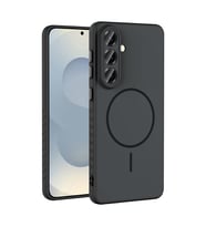 Samsung Galaxy A57 Uyumlu Kılıf M-safe Şarj Özellikli Zore Tea Kapak (Siyah)
