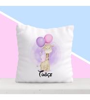 BK Gift Kişiye Özel İsimli Çocuk Beyaz Yastık-5