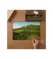 Tarla - Orman - Doğa Tasarımı 240 parça Ahşap Puzzle Ahşap Kutuda MP06100