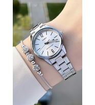 Casio CSISTE67 Gümüş Renk Hediye Paketli Kadın Kol Saati ve Bileklik
