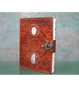 Taşlı Deri Defter