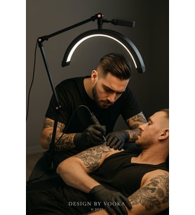 56cm LED Ring Light, Metal Kelepçeli, Masaya Montaj, 3000-6500K