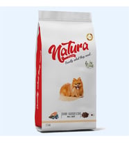 Natura Somonlu Yaban Mersinli ve Chia Tohumlu Düşük Tahıllı Küçük Irk Yetişkin Köpek Maması 2,75kg (Kahverengi)