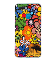 PrintiFy Oppo A12  ile Uyumlu 1mm Slim Fit Retro Renkler 2 Baskılı Şeffaf  Kılıf