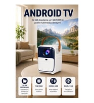 Android TV Kutusu 32 GB Depolama 1 GB RAM – HDMI USB ve Dahili Fanlı