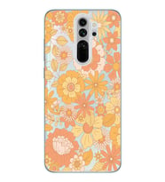 Redmi Note 8 Pro Uyumlu Çiçek Desenli Şeffaf Telefon Kılıfı
