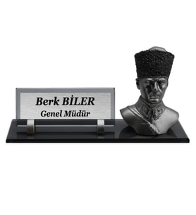 Kişiye Özel Tasarım Cam Masaüstü İsimlik - Ofis İsimlik - Yönetici İsimlik – Masalık – Masa İsimliği – Ofis İsimliği – Yönetici İsimliği – Kişiye Özel Hediye