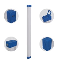 PowerMaster T550 50cm 60W Çubuk Portatif LED Işıldak Şarjlı Tüp Lamba 1500mAh