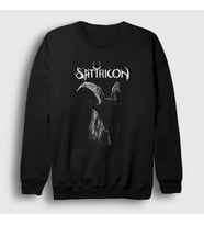 Presmono Unisex Siyah Goat Satyricon Sweatshirt 430741tt