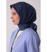 Monogram Desen %100 Twill İpek Eşarp BE18