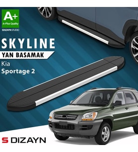 S-Dizayn Kia Sportage 2 Skyline Aluminyum Yan Basamak 173 Cm 2004-2010 A+ Kalite