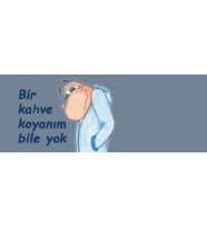 Bir kahve koyanım bile yok Hediye Kupa Love Bug-T
