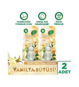 Air Wick Elektrikli Oda Kokusu Yedek Şişe Vanilya Büyüsü - Esansiyel Yağlar Içerir x 2 Adet