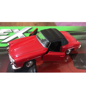 Model Metal Araba 1/36 Çek Bırak 1955 Kırmızı Mercedes Benz 190sl