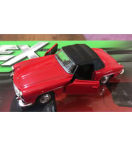 Model Metal Araba 1/36 Çek Bırak 1955 Kırmızı Mercedes Benz 190sl