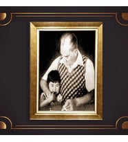 Özel Seri Paspartulu Çerçeveli Atatürk Tablo l409 (Gold)