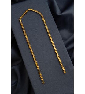 Hematit Doğal Taş Parlak Gold Altıgen Kesim 4x4mm Dizi [AA]