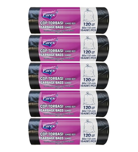 Professional 10'lu Çöp Torbası Jumbo Boy 80 x 110 cm Beşli Paket
