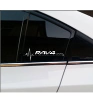 Toyota RAV4 Nabız Kalp atışı sticker 2 adet kelebek cam