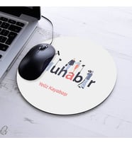 Kişiye Özel Muhabirler İçin Yuvarlak Mousepad