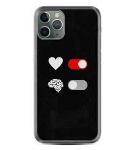 Apple iPhone 11 12 13 14 Pro Max Kılıf Desemli Silikon Love Brain 1722