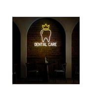 DENTAL CARE Yazılı ve Şekilli Neon Tabela