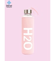 H2o Kılıflı Cam Matara 750 Ml Bej