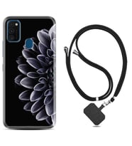 Samsung M21 M22 M23 M30 M31S M32 Kılıf Boyun Askılı Silikon Çiçekler 1639